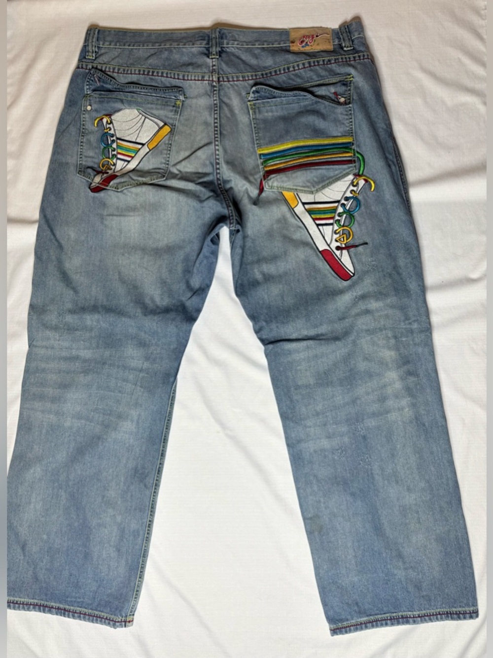 Coogi Vintage Y2k Embroidered Baggy Denim Jeans Men’s Size W48 L36